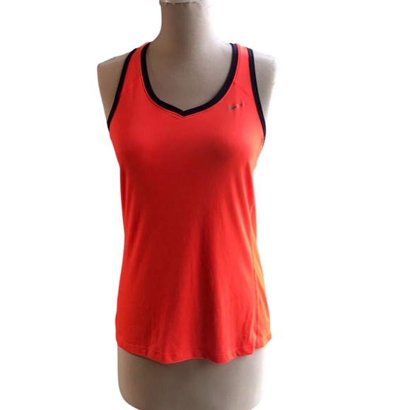 Nike Running Tank Top Dri-FIT Racerback Athletic‎ Sleeveless Orange M - Picture 1 of 5